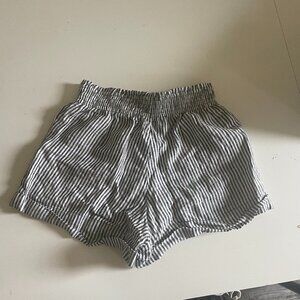 Reformation Striped Linen Shorts - Size S